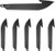 Outdoor Edge EDGE 2.5" DROP POINT BLADE PACK BLACK BLADE 6-PACK