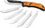 Outdoor Edge EDGE 3.5" RAZOR Lightweight EDC Folder Orange W/6 Blades