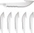 Outdoor Edge EDGE 3" DROP POINT Blade W/serrations BLACK BLADE 6-PK