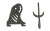 Skull Hooker Hooker Trophy TREE Arm/prong