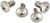 Wilson Combat GRIP Screws HEX HEAD Stainless STEEL 4-PACK