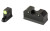 XS Sights, R3D, 2.0, Tritium Night Sight, For CZ P10, Suppressor Height, Green Front Outline, Green Tritium Front/Rear