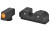 XS Sights, R3D Night Sights, Orange Front Dot, Fits Glock 17/19/22/23/24/26/27/31/32/33/34/35/36/38, Taurus G3c/GX4/New Production G3, Walther PDP, Steel/Blued