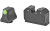 XS Sights, R3D, Tritium Night Sights, Suppressor Height, Green Front and Black Rear, Fits Glock 17/19/22/23/24/26/27/31/32/33/34/35/36/38