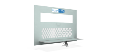 IRISS Split Viewing Pane IR Window 12" with Locking Cover [CAP-VCH-12]