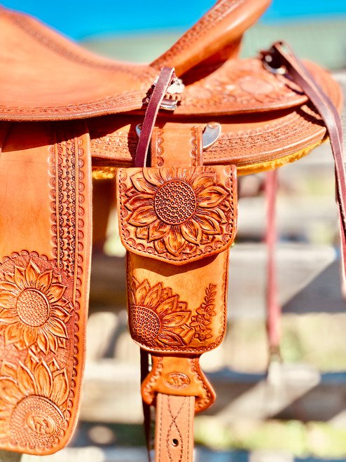 Phone Case - mount to saddle - Full Floral - choose your own flower
