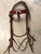 Antique Headstall with single concho on browband
