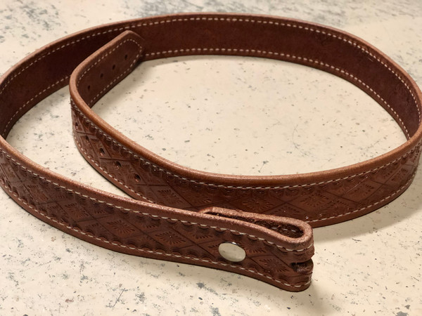 Full Diamond tooling, dark leather