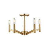 Vector 5 Light 18 Inch Wide Semi Flush Mount by Visual Comfort Studio - 7724305