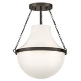 Collins 12W 1 LED Medium Semi Flush Mount 18.25 Inch Tall by Hinkley - 46891