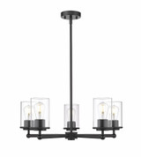 Thayer 5 Light Chandelier In Modern Style 9.25 x 26 Inches Wide by Z-Lite - 742-5