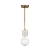 Rocco 1 Light Mini Pendant by Alora - PD308001VB
