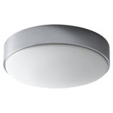 Crescent 10.5W Two LED Matte White Glass Flush Mount by Oxygen - 3-626