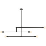 Modernist 5 Light Chandelier In Sleek Style 15 x 4.75 Inches Wide by Z-Lite - 731-5