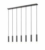 Stari 7 Light Linear Chandelier 11 Inch Tall and 4.75 Inch Wide by Z Lite - 1956P-7L