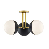 Renee 3 Light 19.75 Inch Wide Semi Flush Mount by Mitzi - H344603