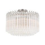 Lofton 5 Light Semi Flush Mount 13 Inch Tall and 18 Inch Wide by Crystorama - LOF-5005_CEILING