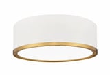 Bradley 24W 1 LED Flush Mount 4 Inch Tall and 12.25 Inch Wide By Z-Lite - 1018F12