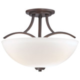 Overland Park 3 Light 16.5 Inch Wide Semi Flush Mount by Minka Lavery - 4962