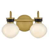 Lucy 14W 2 LED Small Bath Vanity 9.5 Inch Tall and 15.5 Inch Wide by Lark - 85592