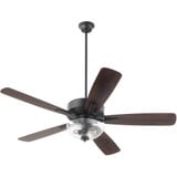 Ovation 5 Blade Ceiling Fan with Light Kit 52 Inch Wide by Quorum  - 4525-22a