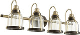 Banded Dome 4 Light Vanity Light by Quorum - 586-4