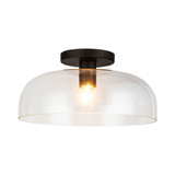 Sylvia 1 Light Semi Flush Mount 6.88 Inch Tall and 12 Inch Wide by Alora - SF515712
