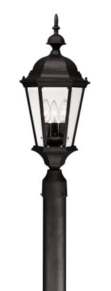 Carriage House 3 Light Outdoor Post Lantern by Capital - 9725
