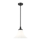 Fleur 1 Light Pendant 10.75 Inch Tall and 12 Inch Wide by Z Lite - 1958P12