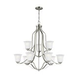 Emmons 9 Light Oversized 2 Tier Chandelier by Generation Lighting - 3139009