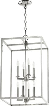 Cuboid 8 Light Medium 2 Tier Pendant by Quorum - 6731-8