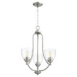 Barkley 3 Light Small Chandelier by Quorum - 6069-3