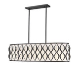 Harden 10 Light Linear Chandelier 11.75 x 13 Inches Wide by Z-Lite - 1948-42L