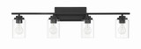 Clark 4 Light Bath Vanity 9.38 Inch Tall and 35 Inch Wide by Craftmade - 20435