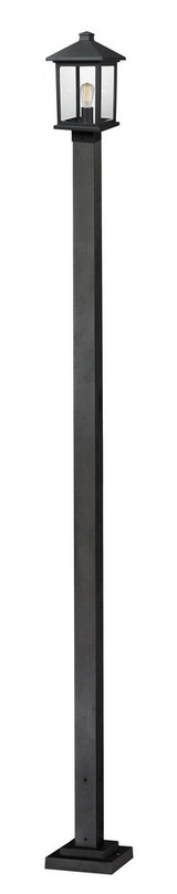 Portland 1 Light Outdoor Post Mount Lantern 9.25 x 109.38 Inches by Z-Lite - 531-PPL