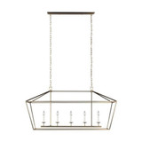 Dianna 5 Light Small Linear Chandelier by Visual Comfort Studio - 6692605