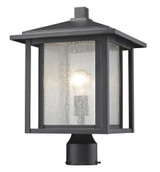 Aspen 1 Light Outdoor Post Mount Lantern 11 x 16.25 Inches by Z-Lite - 554PHB