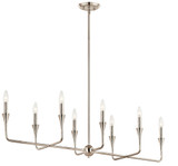 Alvaro 8 Light Candle Style Linear Chandelier by Kichler - 52693