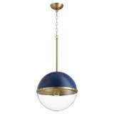 1 Light Medium Sphere Pendant 12.5 Inch Tall by Quorum - 83-12