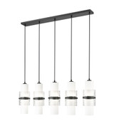 Cayden 5 Light Linear Chandelier 16.75 x 4.75 Inches Wide by Z-Lite - 1946P-5L
