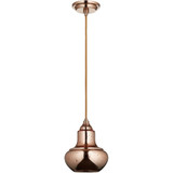 Camille 1 Light Small Pendant 9.25 Inch Tall by Cyan - 076CAM