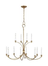 Westerly 12 Light Oversized 2 Tier Chandelier by Visual Comfort Studio - CC10712