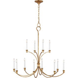Westerly 12 Light Oversized 2 Tier Chandelier by Visual Comfort Studio - CC10712