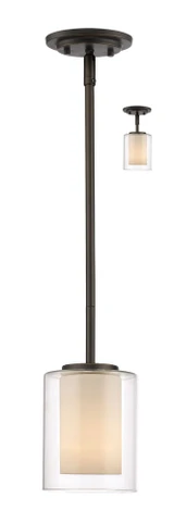Willow 1 Light Mini Pendant 5.5 x 6.5 Inches by Z Lite - 426MPW