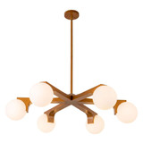 Briar 6 Light Chandelier 8.13 Inch Tall and 36.88 Inch Wide by Kuzco - CH11537