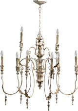Salento 9 Light Large 2 Tier Chandelier by Quorum - 6006-9