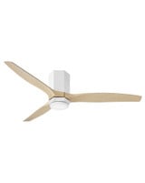 Facet 3 Blade Flush Mount Ceiling Fan with Light Kit 52 Inch W by Hinkley  - 905852F