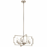 Downtown Deco 6 Light Medium Chandelier by Kichler - 44128