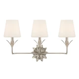 Broche 3 Light Bath Vanity 15 Inch Tall and 25 Inch Wide by Crystorama - 573
