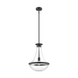 Marcel 1 Light Small Pendant 18.5 Inch Tall by Alora - PD464014